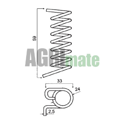 Technical drawing for STRELLA SPRING – LEFT
59 x 33 x 2.5 – Ø 24 mm
