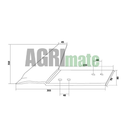 Technical drawing for FURROW OPENER
RIGHT