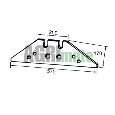 Technical drawing for LANDSIDE
REVERSIBLE – SHORT