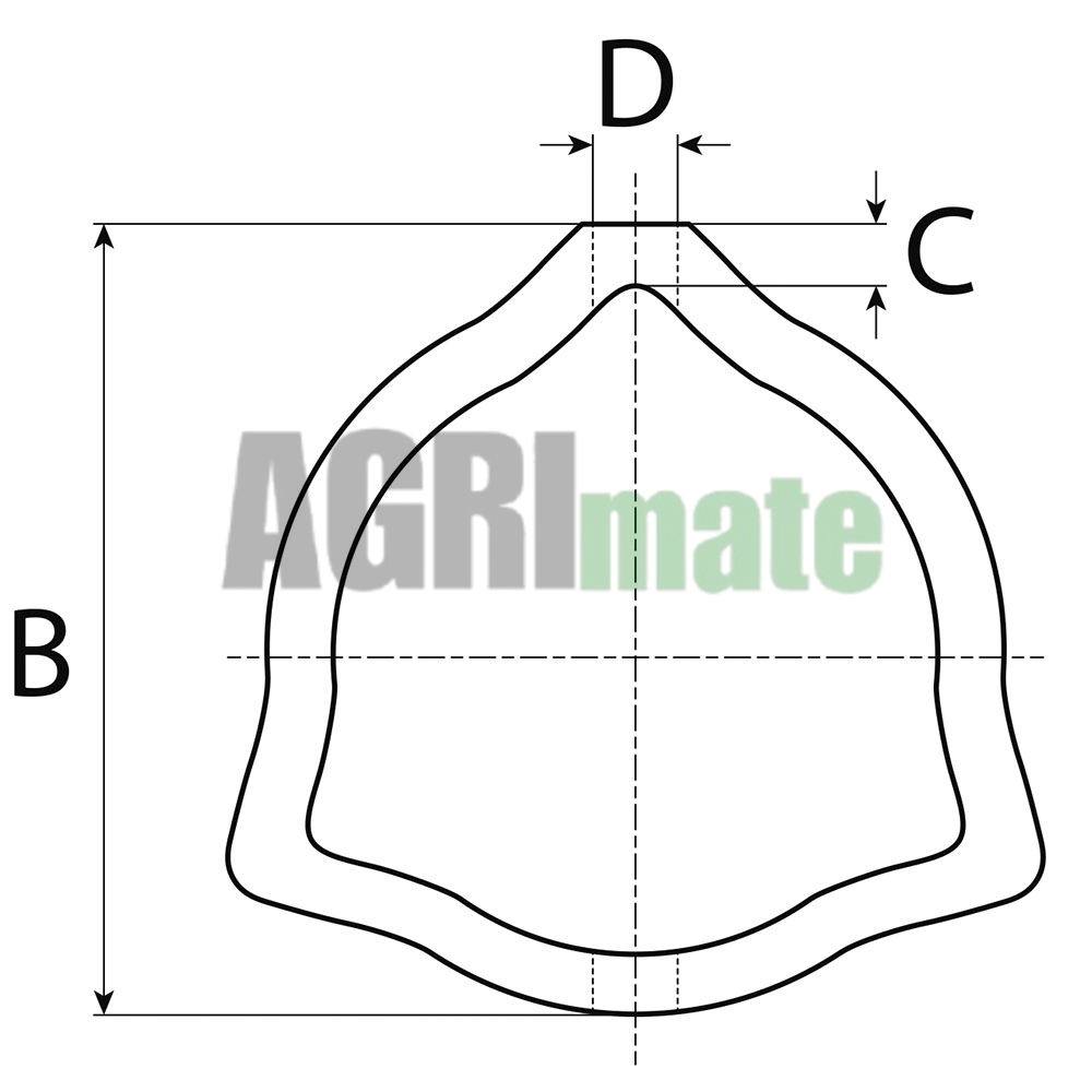 Technical drawing for PROFILE TUBE STANDARD
26.5x4x3000
