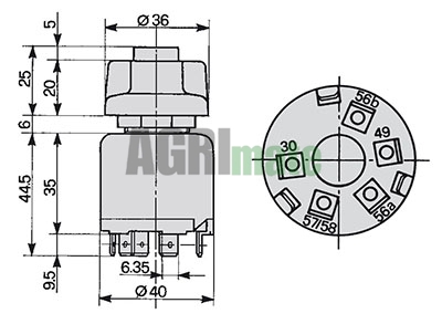 Technical drawing for LIGHT SWITCH