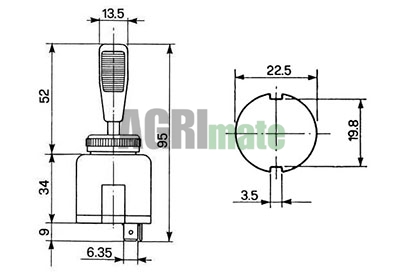 Technical drawing for SIGNAL SWITCH
