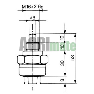 Technical drawing for CONTACTOR
M16 X 2