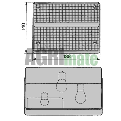Technical drawing for REAR LIGHT
LEFT WITH NUMBER PLATE LIGHT